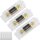 3 Pack 300 AMP ANL Fuse Holder Block 0/2/4/8 Gauge AWG Car Audio 300A 1/0 Zero