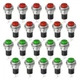 20 PCS Momentary SPST Push Button Switch 10mm AC 125V 5A AC 250V 6A Round