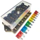 6 Way Car Blade Fuse Holder Box Block For Car Marine Trailer Boat RV 12V 24V 32V