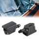 2 PCS Front Windshield Washer Nozzles, 4 Holes Arm Mounted Wiper Fluid Nozzle