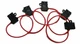 14 Gauge ATC ATO In-Line Fuse Holder Wire Copper 12V Blade Waterproof 5 Pack