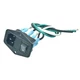 250Vac 15A  C14 Panel Mount Plug Adapter Power Connector Socket with 14AWG Wires