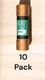  10 Pack  Cooper Bussmann NON-60 60 Amp Cartridge Standard Fuses - Lot of 10