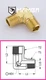 Turbo Adapter Fitting Male Elbow 90 Degree 1/8 BSP Male to 1/8 BSP Male (50 pcs)