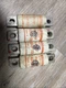 Lot of 4 Ferraz Gould Shawmut AMPTRAP A50P100  100 Amp Type 4 Fuses