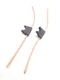 ATC / ATO In-Line Blade Fuse Holder - Orange 12 Gauge Copper Wire - Qty 2pcs