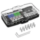 Fused Power Distribution Block Car Audio 4 Way Midi(Mini-Anl) Fuse Block 12V 0/4