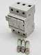 Ferraz Shawmut USBCC3 Fuse Holder w Fuses 30A 3P 600V CCMR-25A