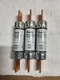Bussmann (3) NON-100 New Fuses 250vac Cllass H.    F1