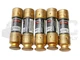 LOT OF 5 NEW BUSSMANN FRN-R-8 TIME DELAY FUSE 8A 250VAC