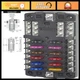 Blue Sea Systems 5031 ST Blade Fuse Block 12 Circuit with Ground, 100 Amps