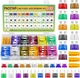 PACETAP 330 PCS Car Fuses Assortment Kit Include 110 330Pcs Blade fuses 