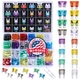 272pcs - Car Blade Fuses Assortment Kit, Automotive Fuses - Standard & Mini ,US