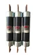 Lot of 3 Bussmann FRS-R-80 Fusetron Fuse 80A 600V Time-Delay RK5 - Used