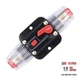 ZOOKOTO 12V-24V DC Car Audio Inline Circuit Breaker Reset Fuse Holders 10A