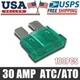 100 Pack 30 AMP ATC/ATO STANDARD Regular FUSE BLADE 30A CAR TRUCK BOAT MARINE US