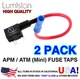 2 PACK Lumision Add-A-Circuit Mini ATM APM Fuse Tap Lot Dash Cam Radar Install