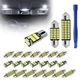 24 PCS Car LED Interior Lights Kit  T10, 31mm, 41mm Dome Replacement Bulbs