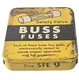 1 Vintage Buss SFE 9 Glass Cartridge Fuse Box Bussmann USA *4 Fuses* USA