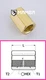 Brass Turbo Adapter Fitting Coupling 3/4 BSP Female to 3/4 BSP Female (50 pcs)
