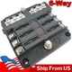 12V/24V 6-Way Car Marine Blade Fuse Holder Box Block with LED Indicator For Auto