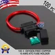 100 Pack 10 Gauge ATC In-Line Blade Fuse Holder 100% OFC Copper Wire + 1A - 40A