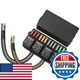 Weasch 12V 80Amp Relay Box 12-Way Pre-Wired Relay Panel 4 Relays 12 Slot Fuse Au