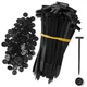 120 Pcs Nylon Universal Cable Tie Buckle - New Multifunctional Nylon Zip Ties...
