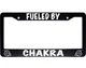 Fueled By Chakra Naruto Ninja Black Auto License Plate Tag Frame Holder