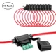 10 Pack Nilight 14 Gauge In-line ATC/ATO Fuse Holder 30 AMP Blade Fuse Cover 12V
