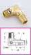 Brass Turbo Adapter Fitting Quick Coupling Elbow 90 Degree 1/4 BSP Male (50 pcs)