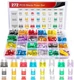 Nilight - 50019R 272pcs Standard & Mini & Low Profile Mini Blade Fuse Assortment