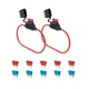 16 Gauge Fuse Holder ATC/ATO, SIM&NAT 2 Packs in-Line Automotive Blade Fuse H...