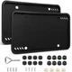 Silicone License Plate Frames, 2 Pack Black License Plate Frame, Easy to Inst...