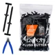 120PCS Nylon Universal Cable Tie Buckle, with Flush Cutter, Locking Zip Ties ...