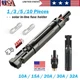 10/15/20/30/32A Waterproof in-Line Fuse Holder w/Fuse Solar Panel PV Connectors