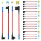 Newdeli 20 Pack 12V Fuse Tap Car Add-a-Circuit Adapter and Fuse Kit with Stan...