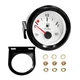 Ywdiml 2" 52mm Car Fuel Level Gauge, 12V E-1/2-F 240-33ohm Black/White 