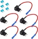 ESUPPORT 12V 24V Standard Add A Circuit Fuse Tap Piggy Back Blade Holder Plug So