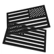 2 Pack Embossed 3D All Black American Flag Emblem Decal Stickers, Hollow Out 