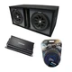 Universal Car Stereo Paintable Ported Dual 15 Kicker Comp C15 Sub Box CX1200.1
