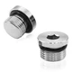 2 PCS M18 x 1.5 304 Stainless Steel Sensor Plug Inner Hex Head W/ ORings