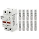Baomain RT18-32 Fuse Holder Base with 10x10A Ceramic Fuses (10x38mm) &ndash; 2 Pole