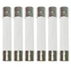 XFFCSEC 20 Amp Microwave Fuse 20A 250V Ceramic Slow-Blow 6x30mm white 