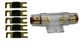 IMC Audio 180 Amp Mini ANL and 5 Fuses Fuse holder 4 6 8 Gauge Car Audio Gold