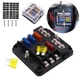 6-Way Auto Blade Fuse Holder Box Block with LED Indicator for 12V 24V Car Marine