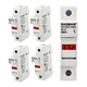Baomain 5-Pack Cylindrical Fuse Holder RT18-32(X) 10 X 38mm Fuse Base Single Pol