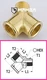 Turbo Adapter Fitting Y type Street Tee 1/2 BSP Male to 1/2 BSP Female (50 pcs)