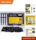 Aymier 120 Pcs Nylon Universal Cable Tie Buckle With Clear Storage Box Upgraded