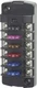 BLUE SEA 5037-BSS FUSE BLOCK STBLADE 6CIRC INDEPENDEN